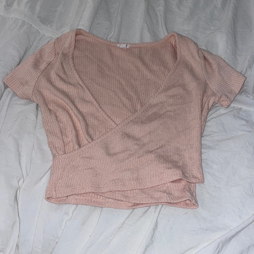 Light Pink Crossover Top
